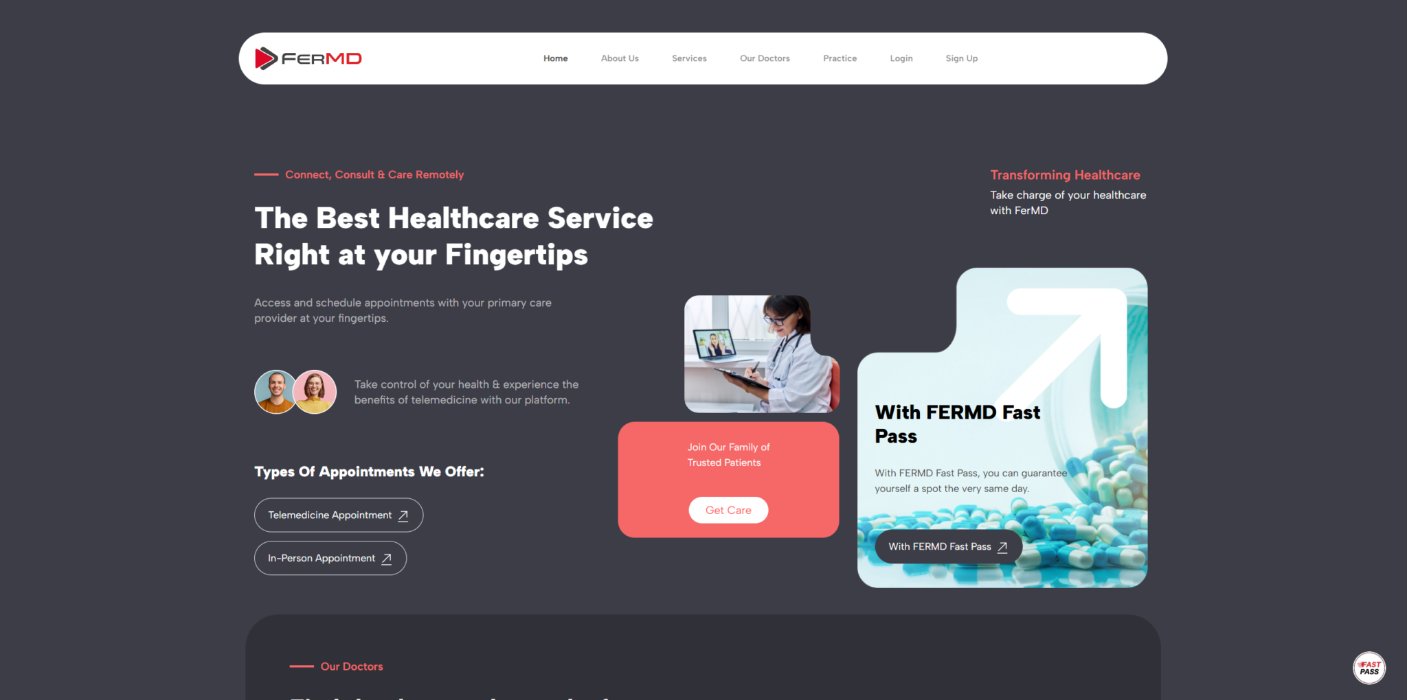 FerMD representing an integrated telehealth and pharmaceutical delivery ecosystem for South Texas healthcare.