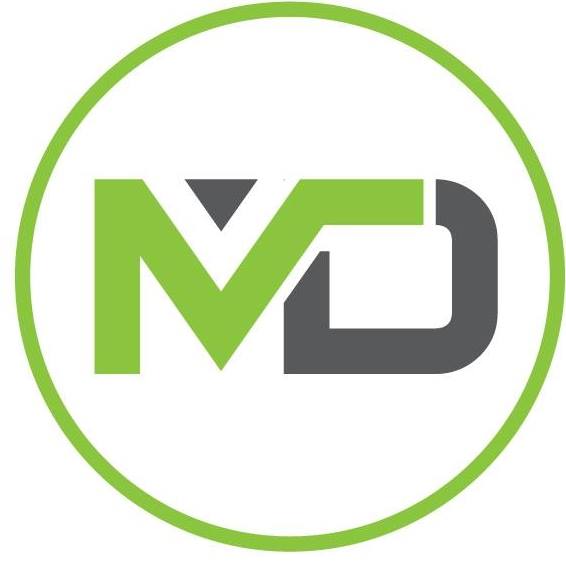 Official logo for MD Hospitalists Group, a premier inpatient medical provider group in the Rio Grande Valley.