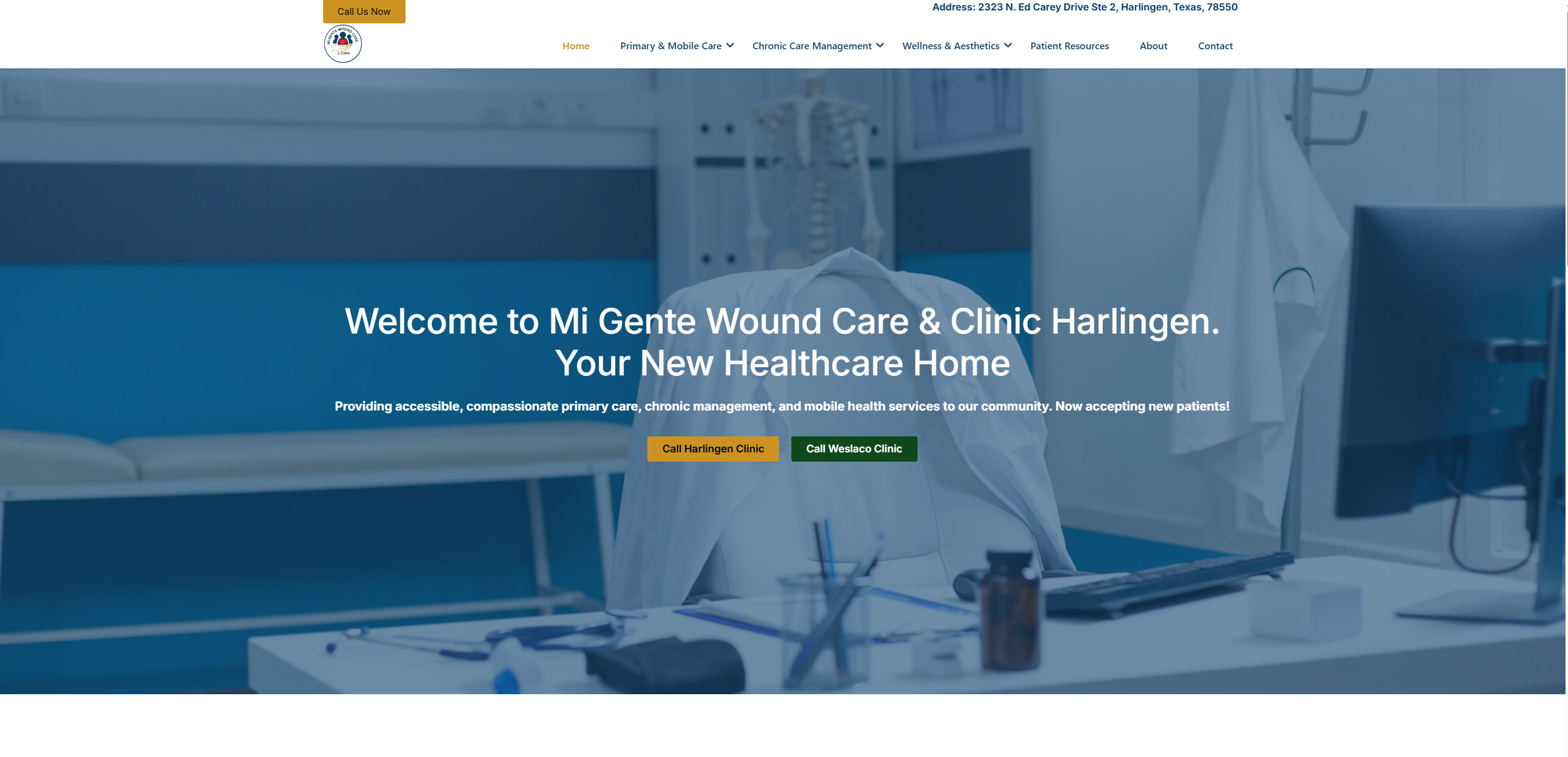 Mi Gente Wound Care and Clinic Home Page